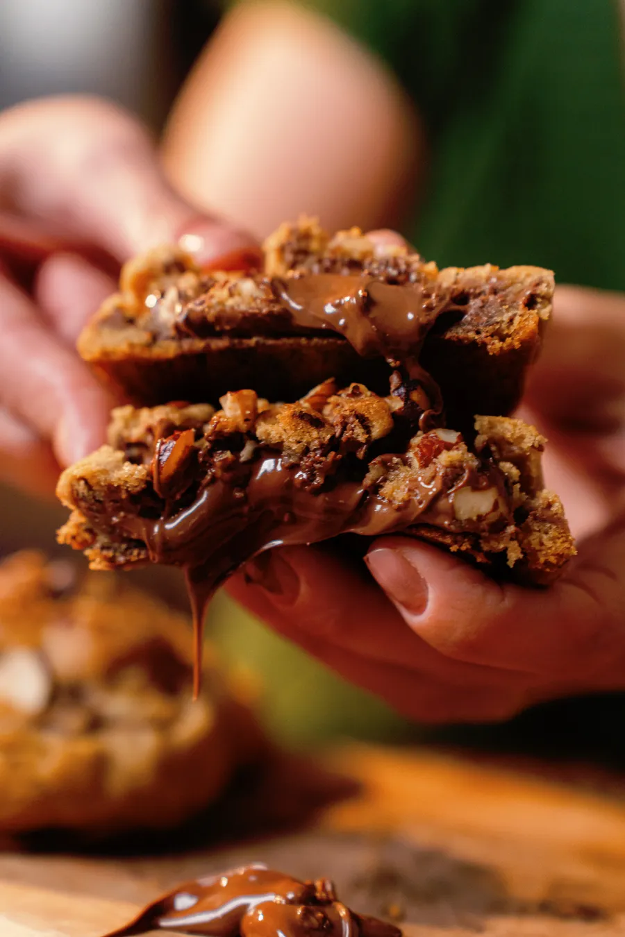 Cookie com recheio de Nutella